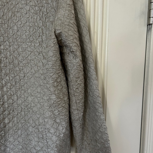 Eileen Fisher Silk Textured Jacket - Picture 4 of 7